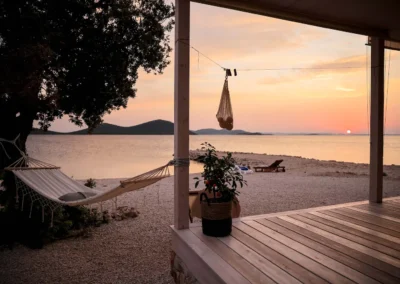 Mini house directly on the beach on the Adriatic Sea in Croatia