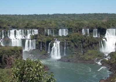 Iguazu Falls on the Argentine-Brazilian border consists of approximately 275 different falls and is the world's largest waterfall system