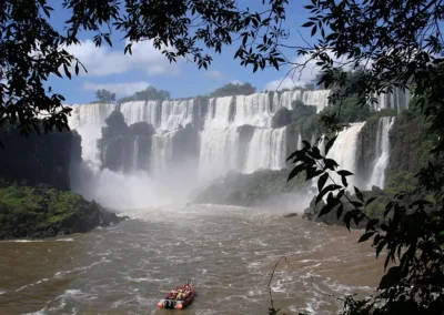 Iguazu Falls on the Argentine-Brazilian border consists of approximately 275 different falls and is the world's largest waterfall system