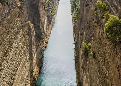 The Corinth Canal is known to be the narrowest canal in the world