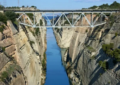The Corinth Canal is known to be the narrowest canal in the world