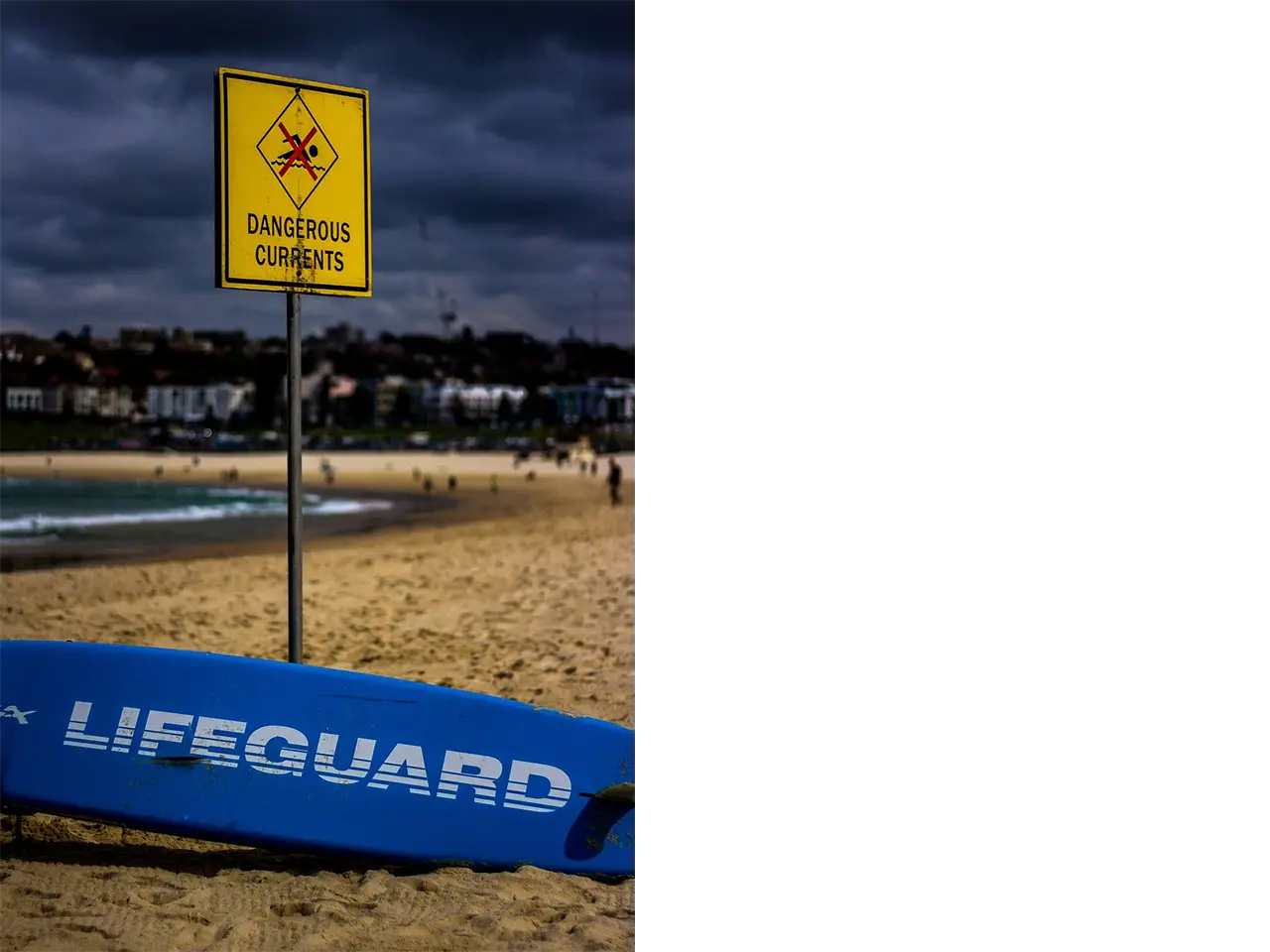 A word of caution: When swimming at Bondi, be cautious to stay between the red and yellow flags.