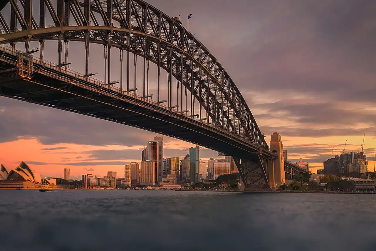 One of Australia's most well-known architectural landmarks is the Sydney Harbour Bridge, along with the Opera House.