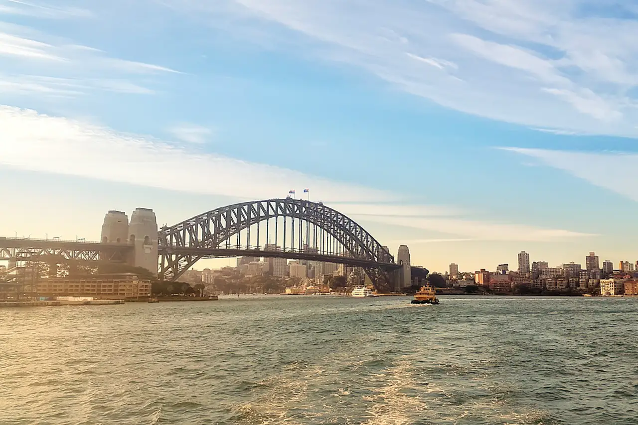 One of Australia's most well-known architectural landmarks is the Sydney Harbour Bridge, along with the Opera House.